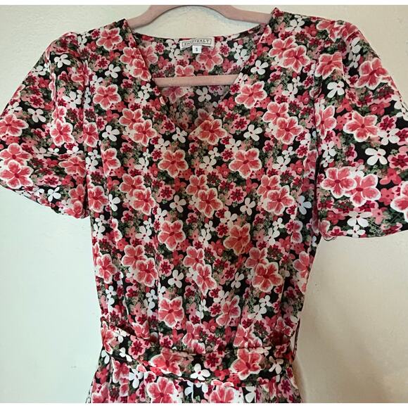 Sweet Salt Dress S Maxi Cherry Blossom Floral Cottage Core Puffed Sleeve - Picture 5 of 13